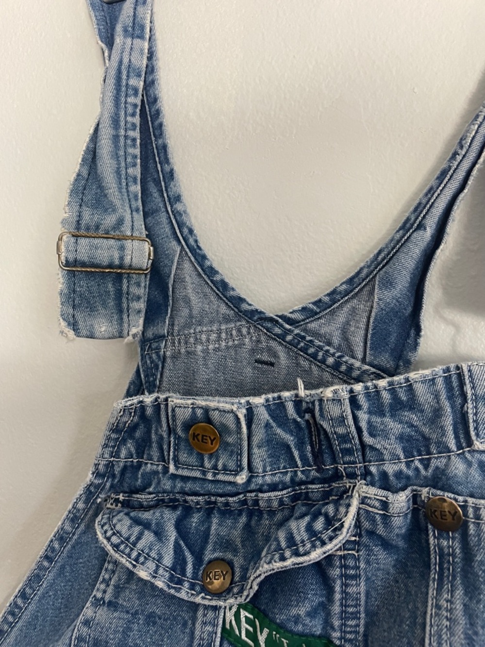 Men’s Key Imperial Vintage Work Denim Overalls size 40 x - Picture 9 of 16